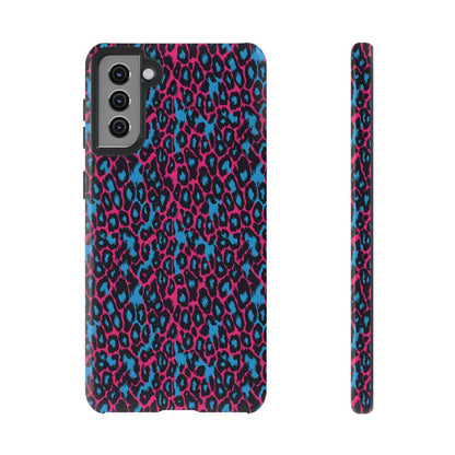 Pink Blue Leopard Tough Case