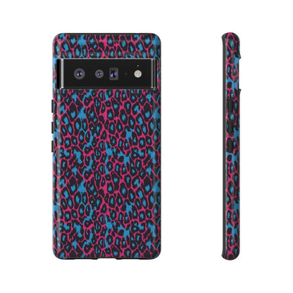 Pink Blue Leopard Tough Case