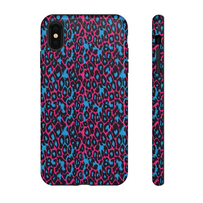 Pink Blue Leopard Tough Case