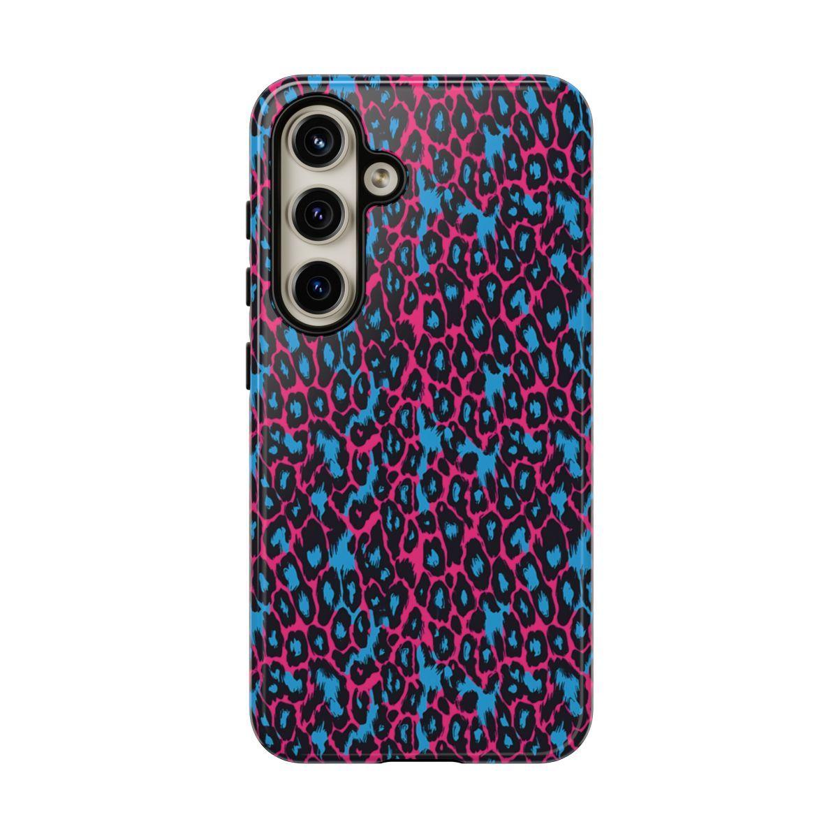Pink Blue Leopard Tough Case