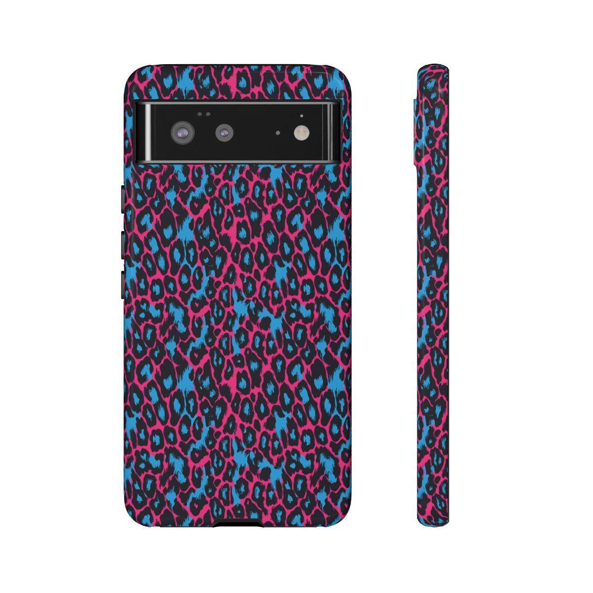 Pink Blue Leopard Tough Case