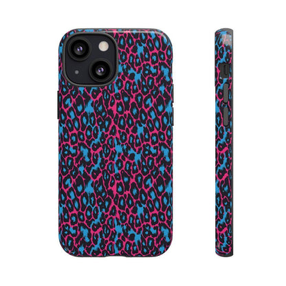 Pink Blue Leopard Tough Case