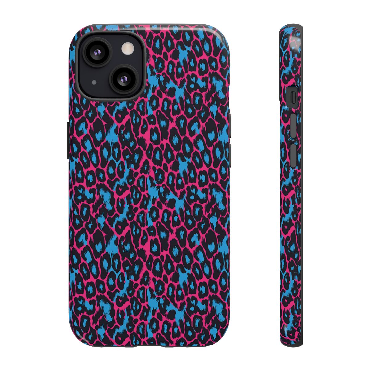 Pink Blue Leopard Tough Case