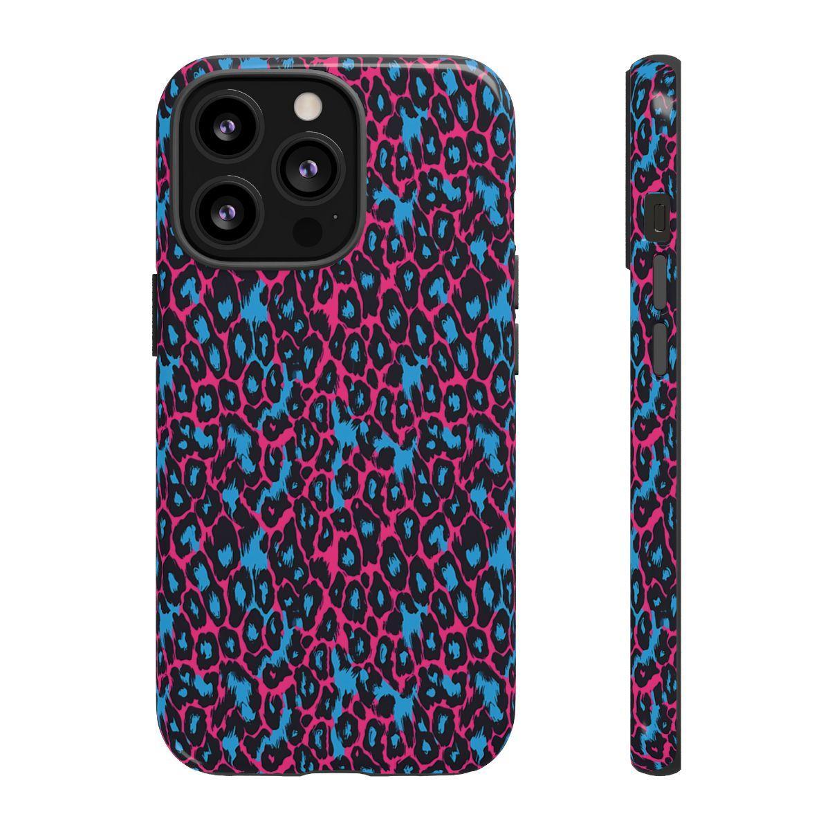 Pink Blue Leopard Tough Case