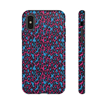 Pink Blue Leopard Tough Case