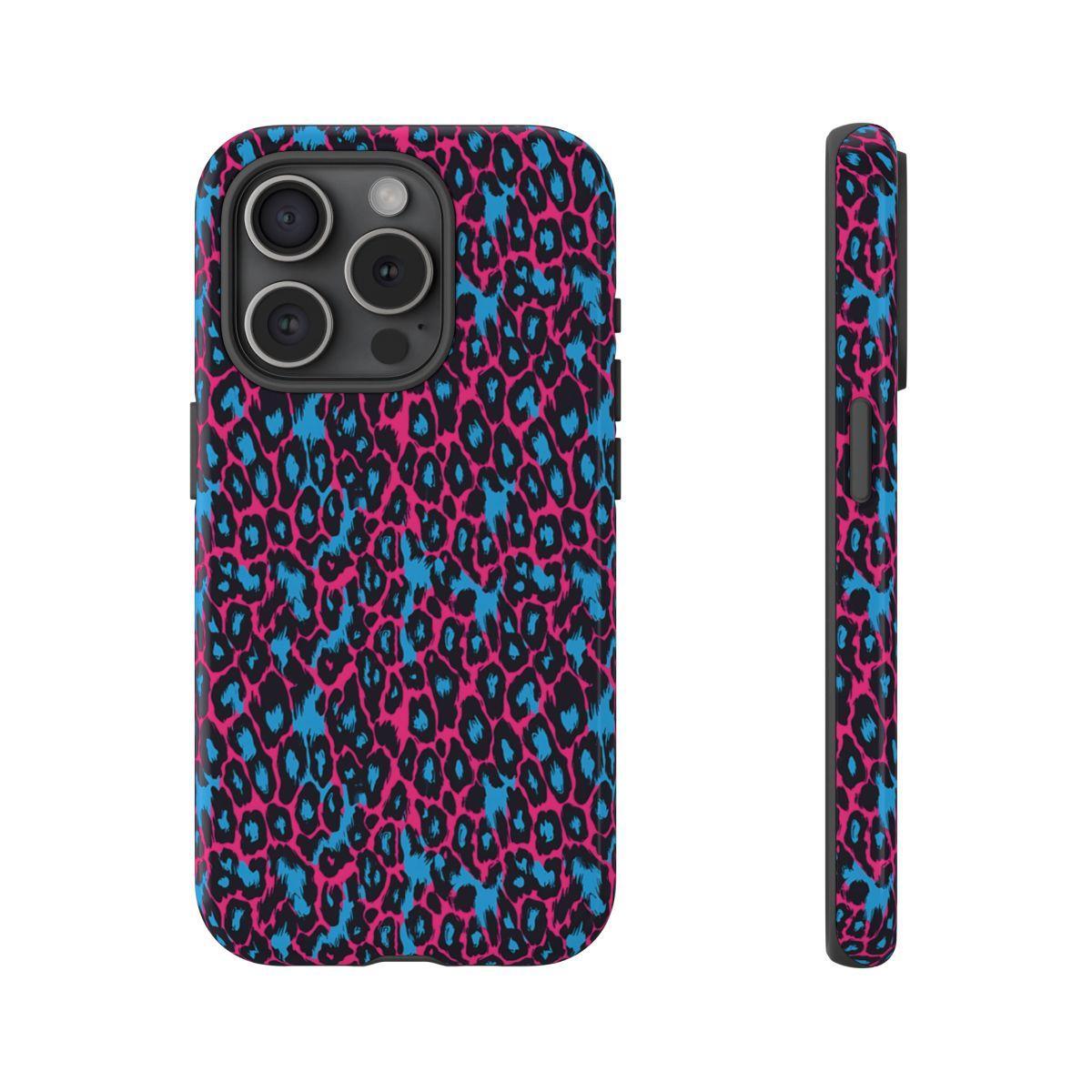 Pink Blue Leopard Tough Case
