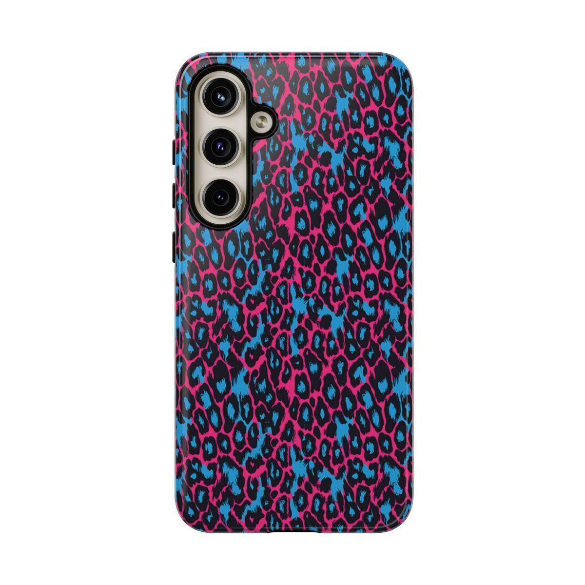 Pink Blue Leopard Tough Case