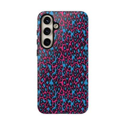 Pink Blue Leopard Tough Case