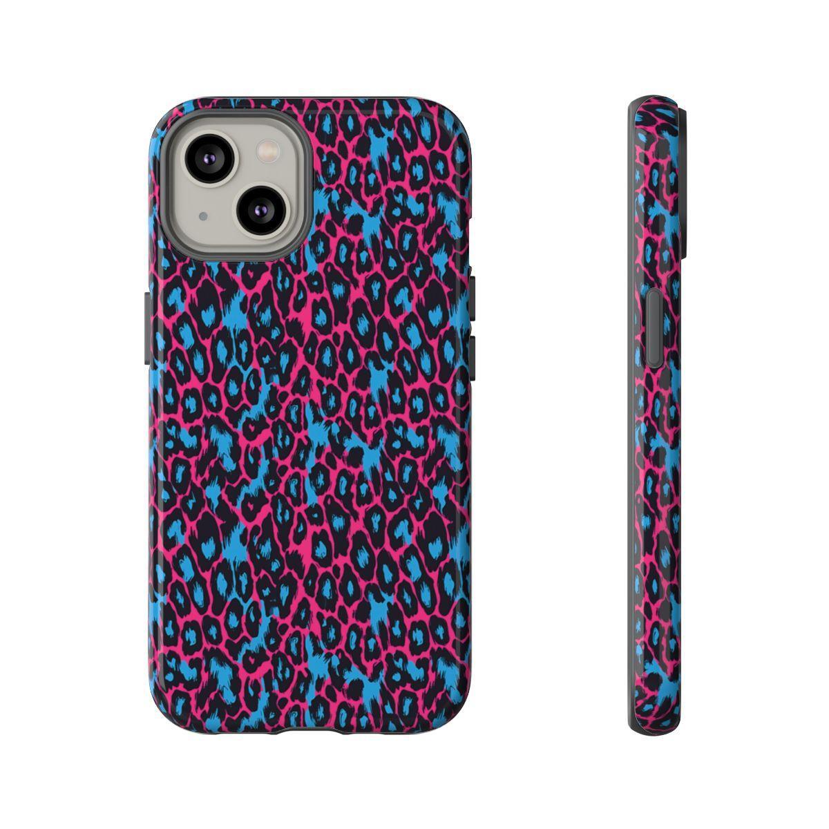 Pink Blue Leopard Tough Case