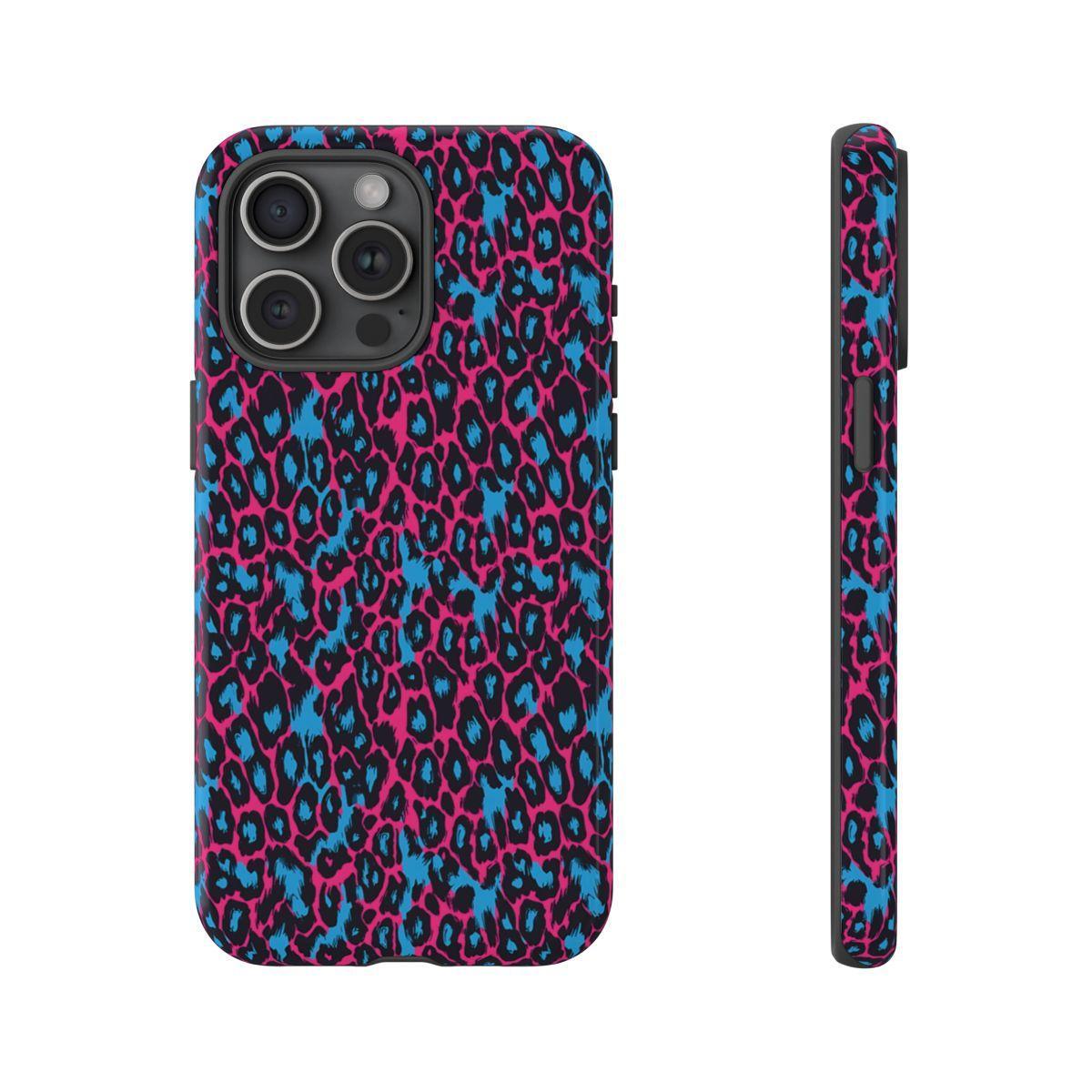 Pink Blue Leopard Tough Case