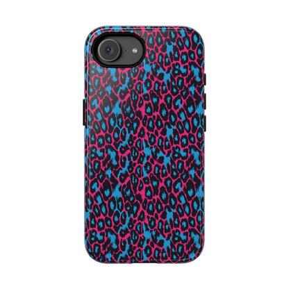 Pink Blue Leopard Tough Case - iPhone 16e