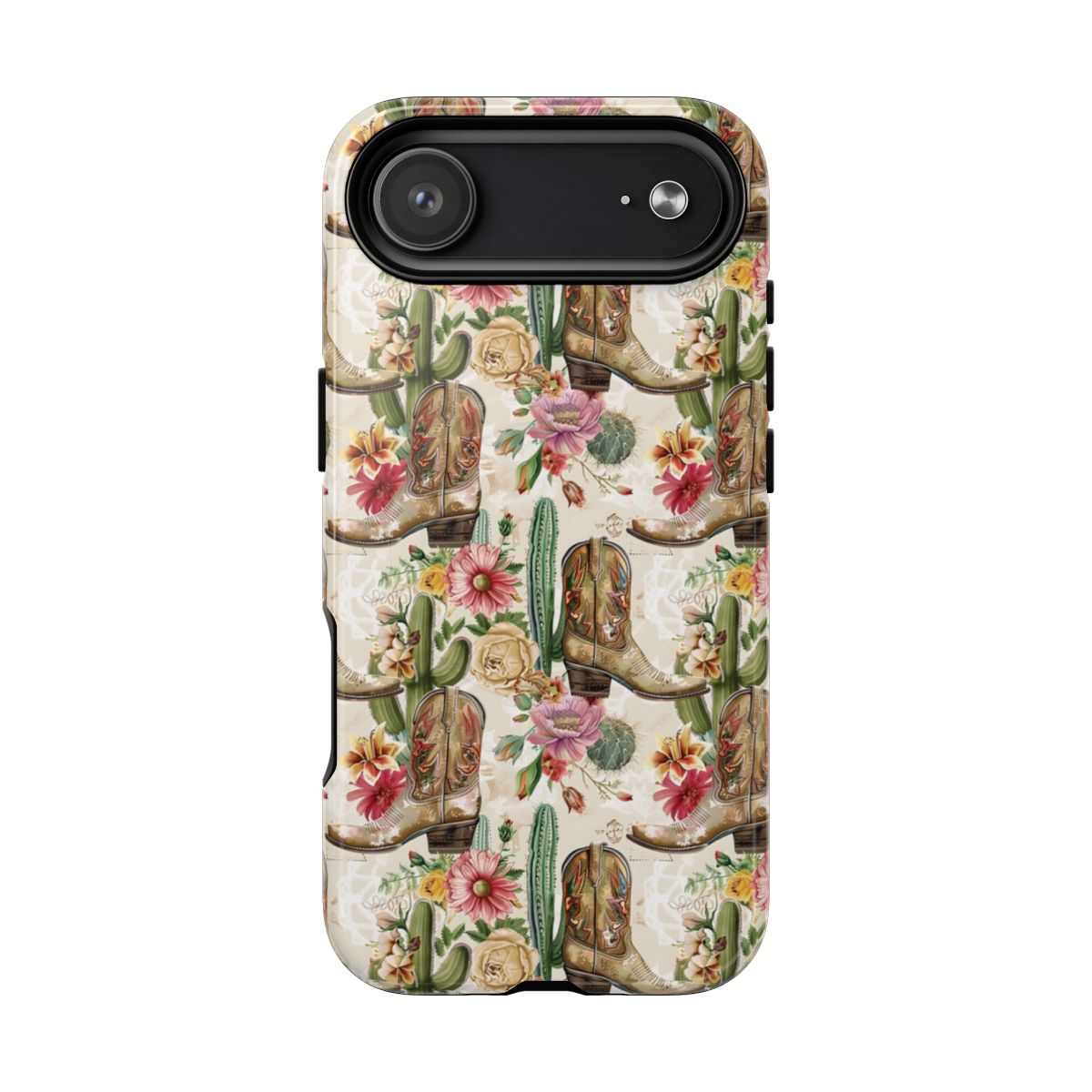 Pink Flowers and Boots Magnetic Case