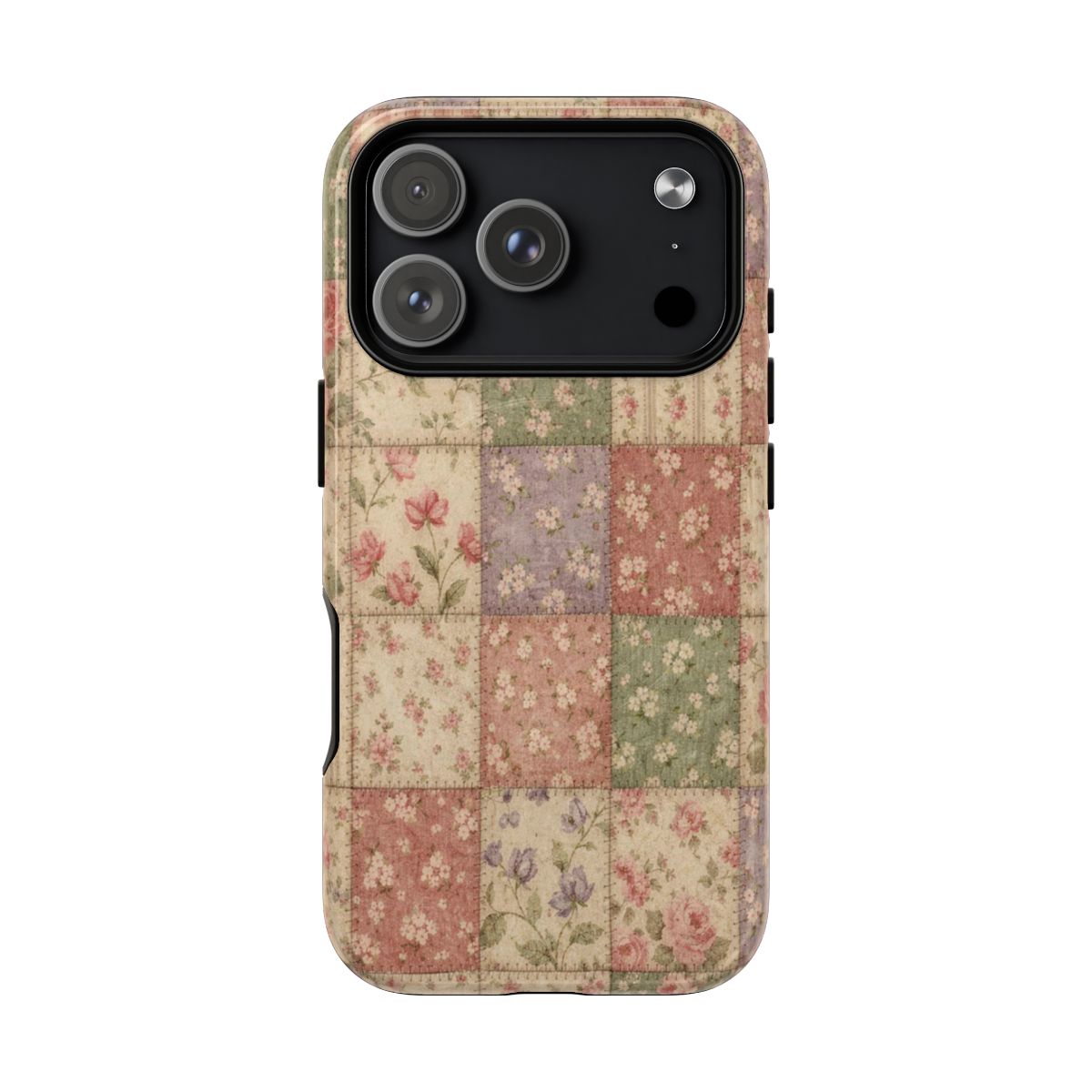 Pink Patchwork Magnetic Case