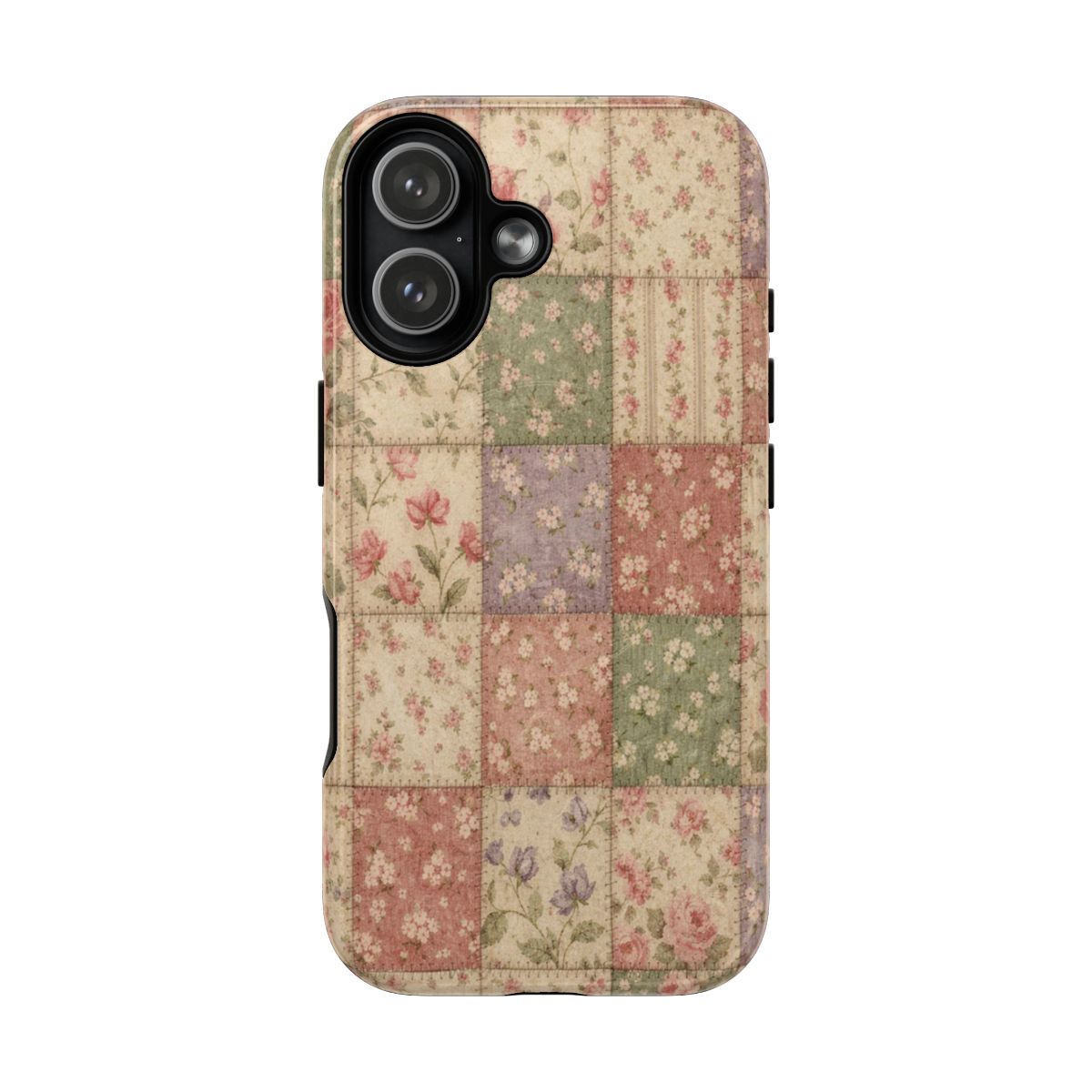 Pink Patchwork Magnetic Case