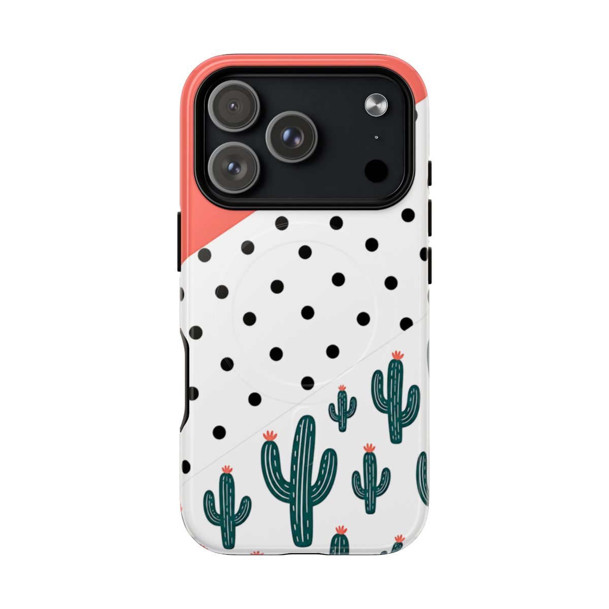 Polka Dot Cactus Magnetic Case - iPhone 18 Pro
