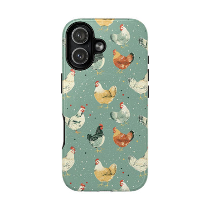 Polka Dot Chickens Magnetic Case