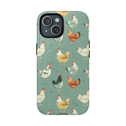 Polka Dot Chickens Magnetic Case