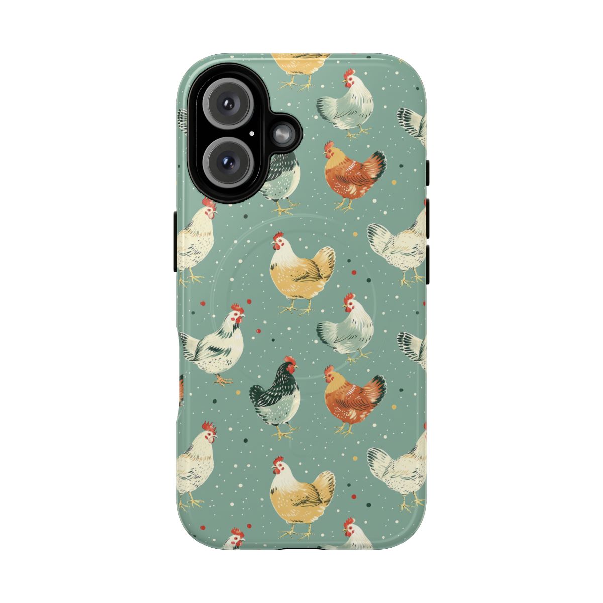 Polka Dot Chickens Magnetic Case