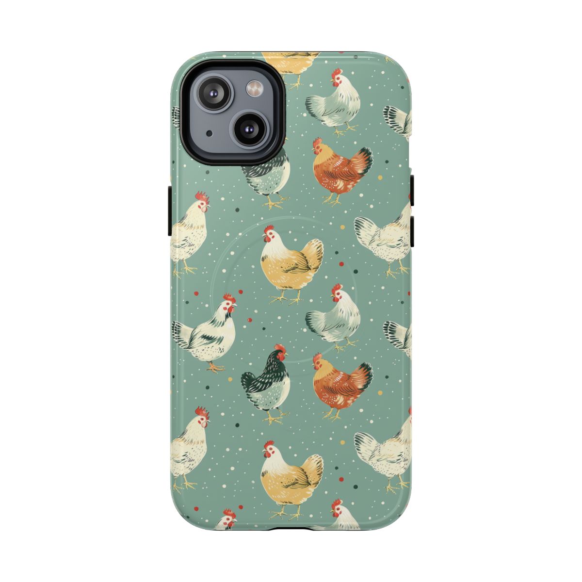 Polka Dot Chickens Magnetic Case