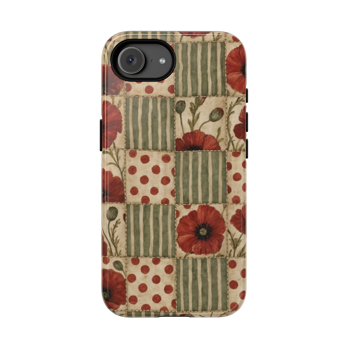 Poppy Patchwork Tough Case - iPhone 16e