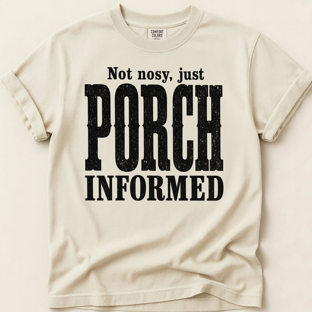 Porch Informed T-shirt on Ivory