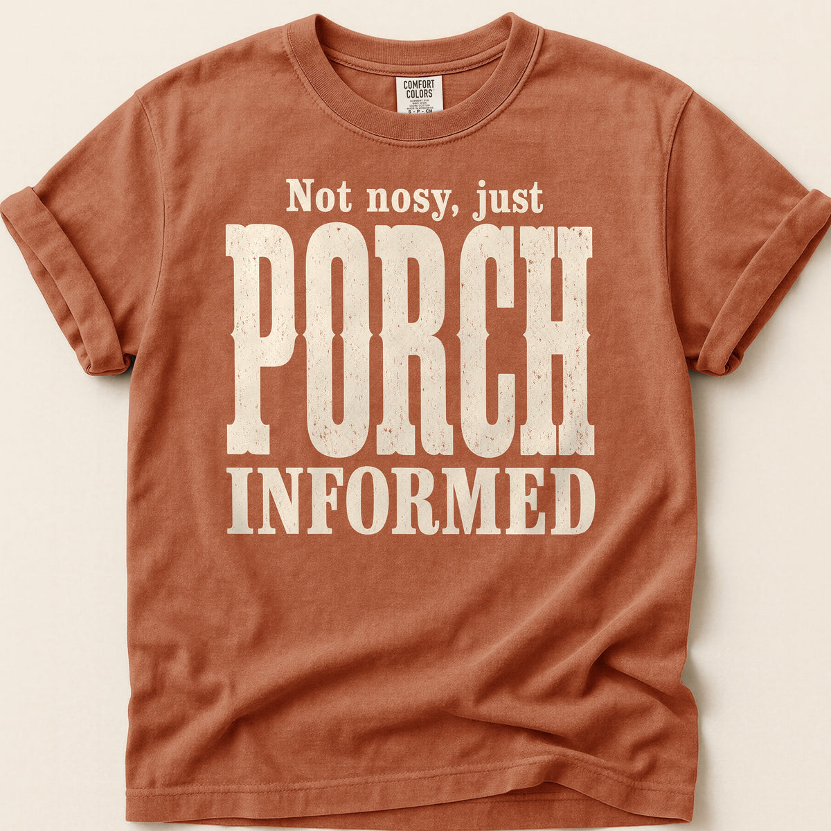 Porch Informed T-shirt on Yam