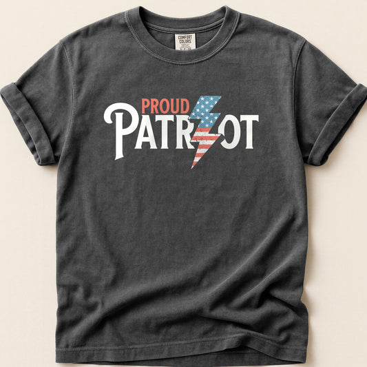 Proud Patriot T-shirt on Pepper