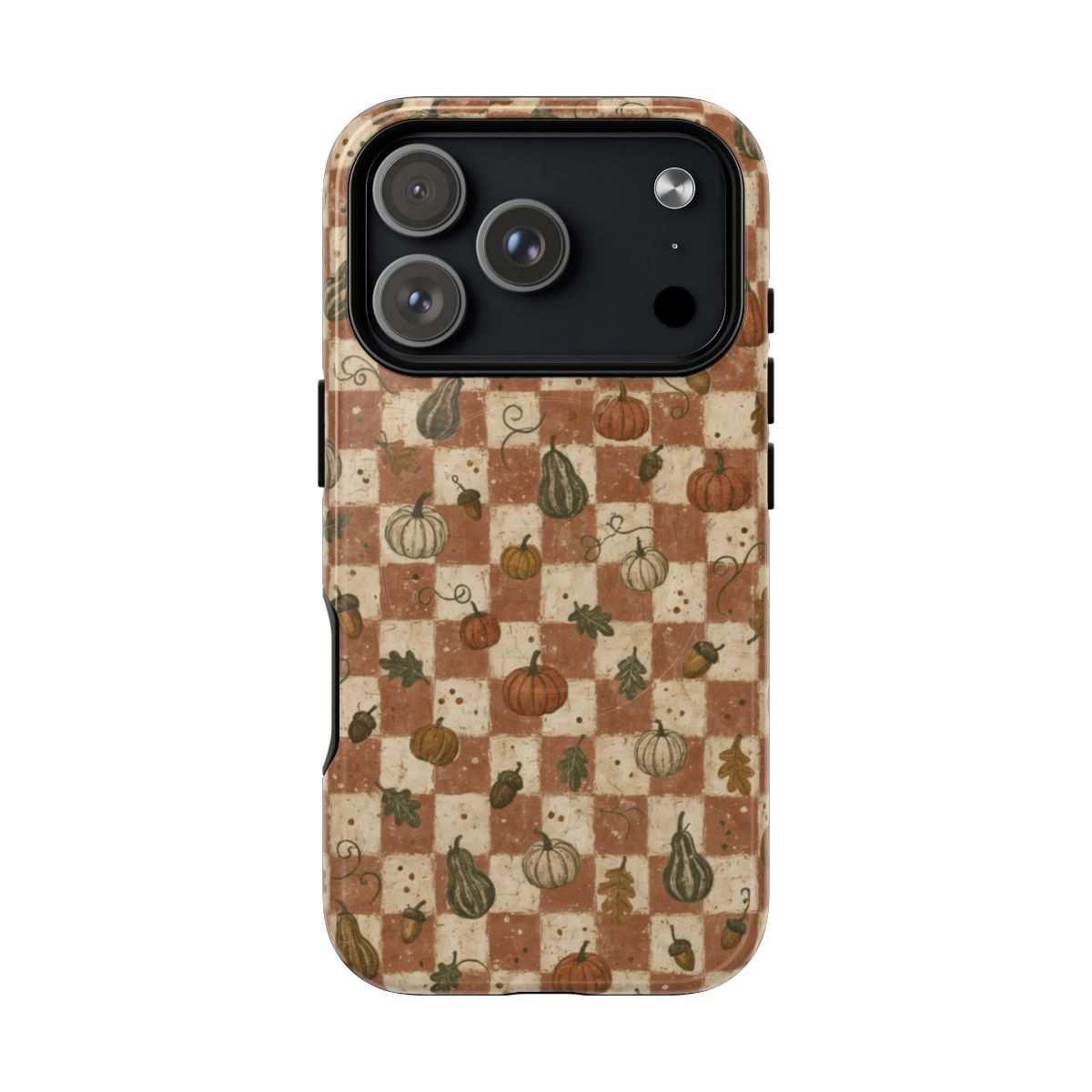 Pumpkin Checker Magnetic Case - iPhone 18 Pro