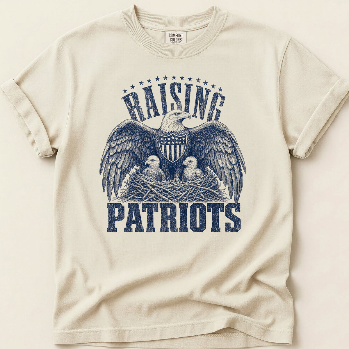 Raising Patriots T-shirt on Ivory