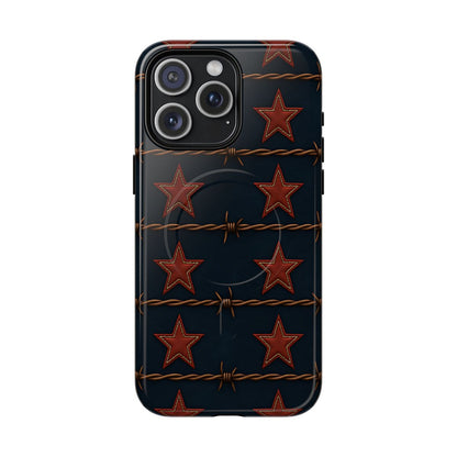 Red Stars + Barbed Wire Magnetic Case
