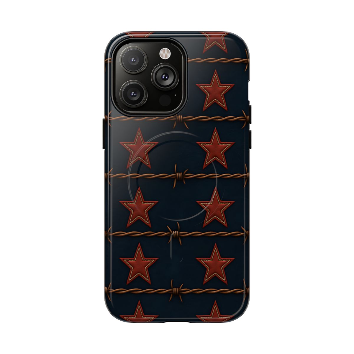Red Stars + Barbed Wire Magnetic Case