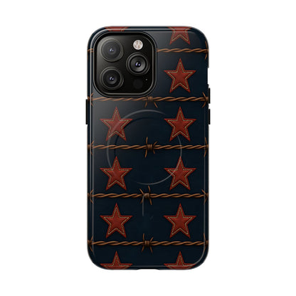 Red Stars + Barbed Wire Magnetic Case