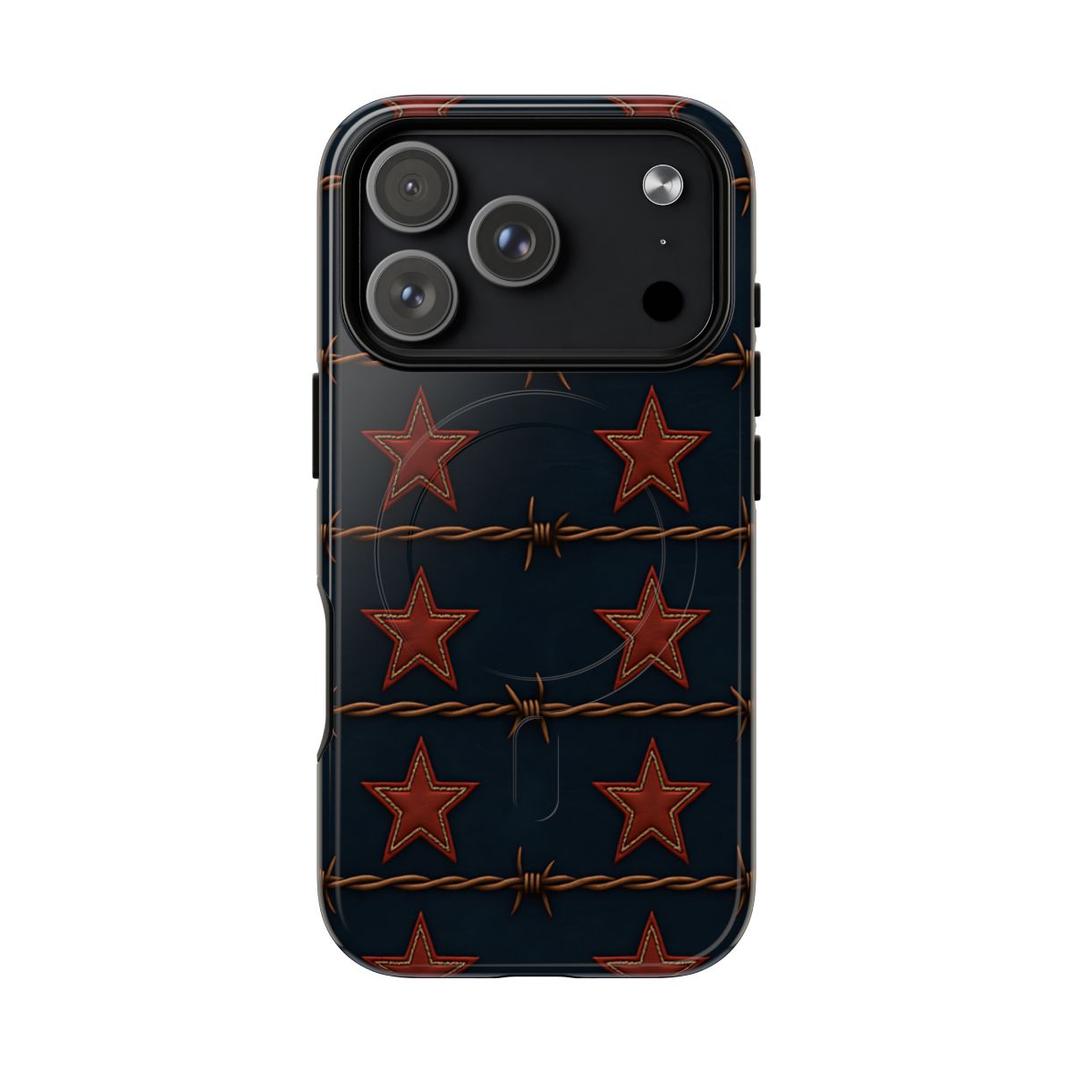 Red Stars + Barbed Wire Magnetic Case