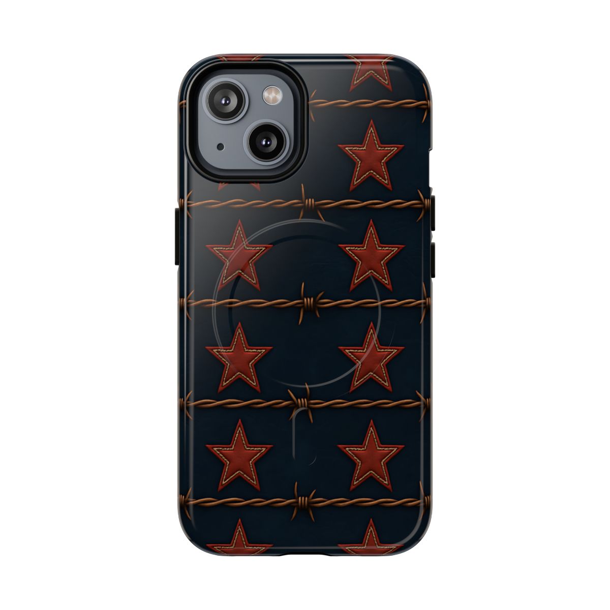 Red Stars + Barbed Wire Magnetic Case