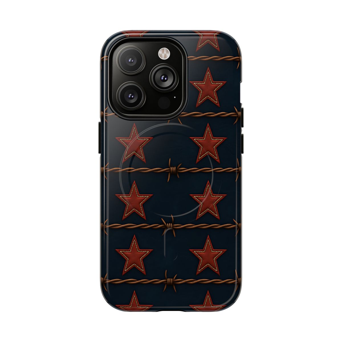Red Stars + Barbed Wire Magnetic Case