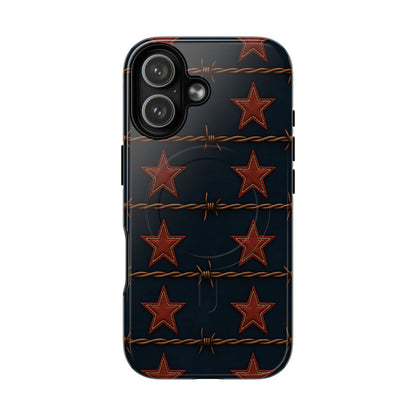 Red Stars + Barbed Wire Magnetic Case
