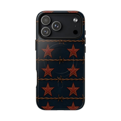 Red Stars + Barbed Wire Magnetic Case