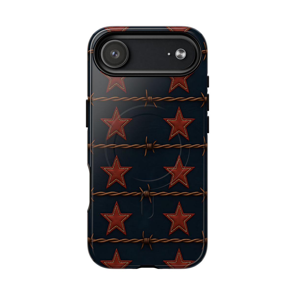 Red Stars + Barbed Wire Magnetic Case
