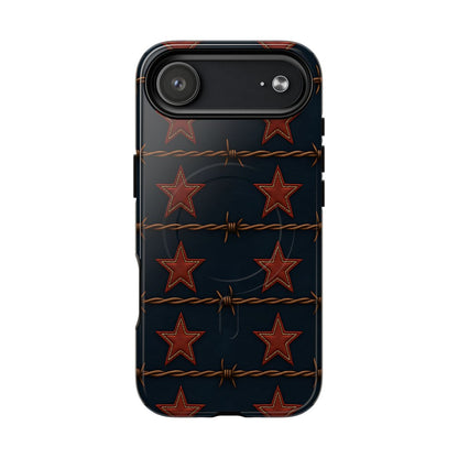 Red Stars + Barbed Wire Magnetic Case