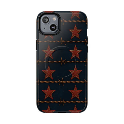 Red Stars + Barbed Wire Magnetic Case