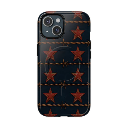 Red Stars + Barbed Wire Magnetic Case
