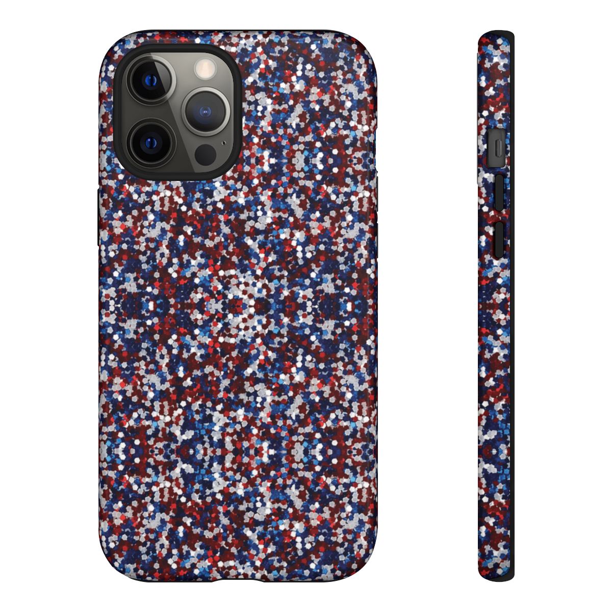 Red White Blue Glitter Tough Case