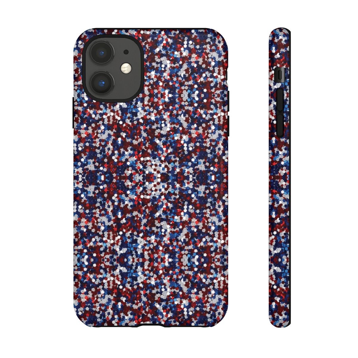 Red White Blue Glitter Tough Case