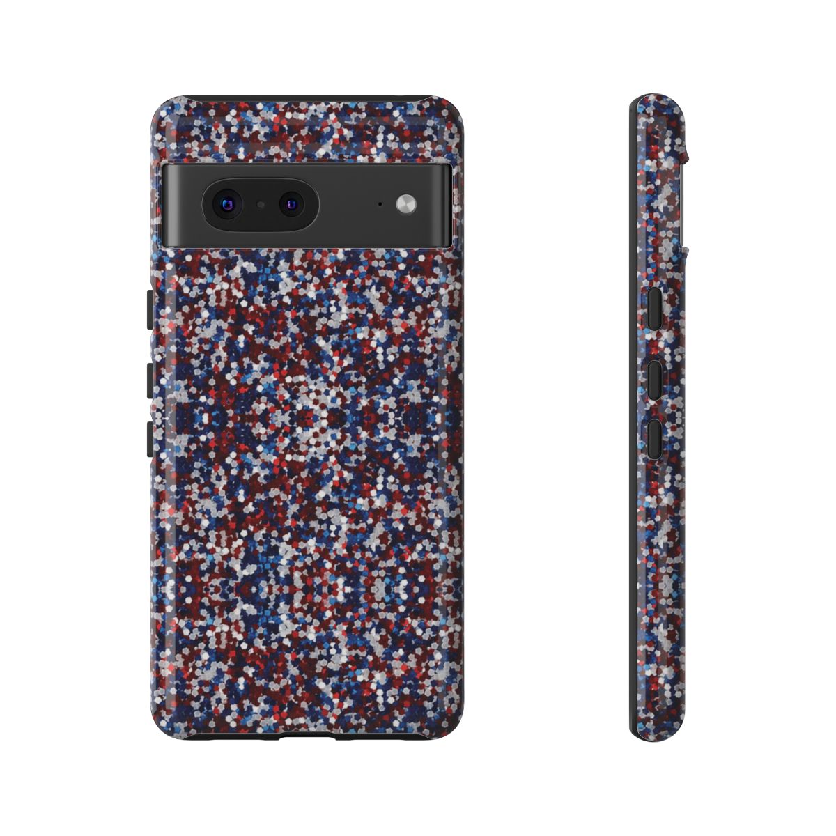 Red White Blue Glitter Tough Case