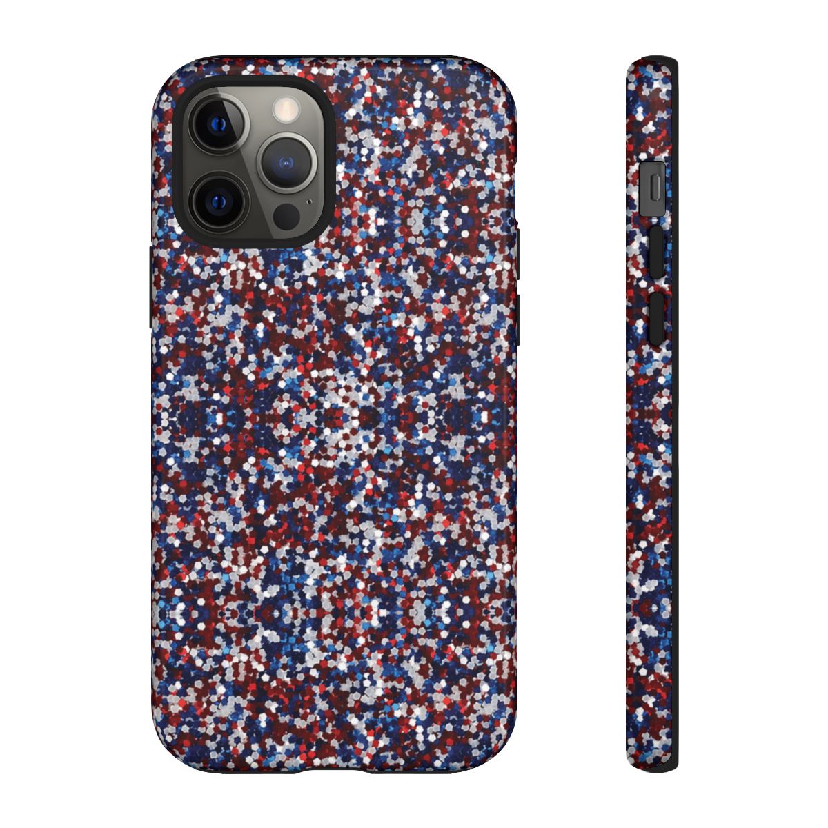 Red White Blue Glitter Tough Case