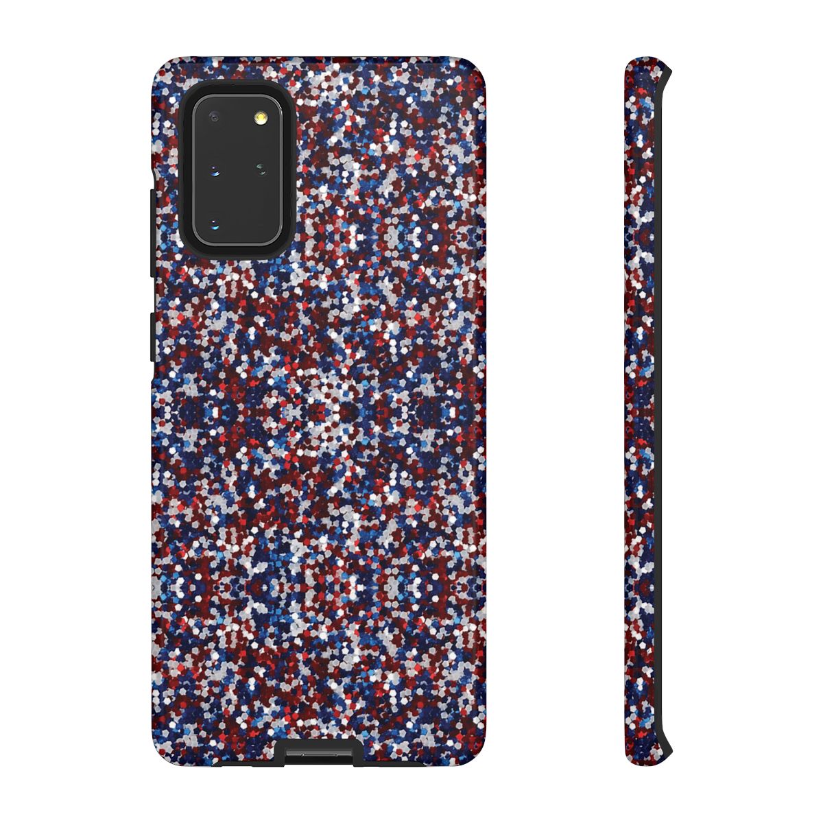 Red White Blue Glitter Tough Case