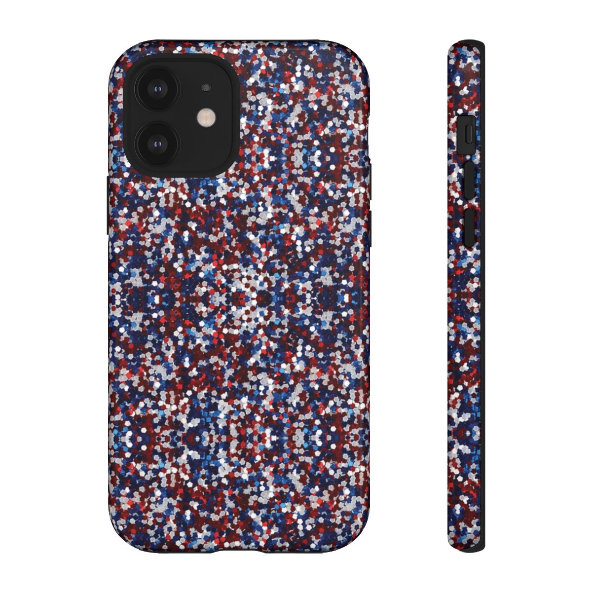 Red White Blue Glitter Tough Case