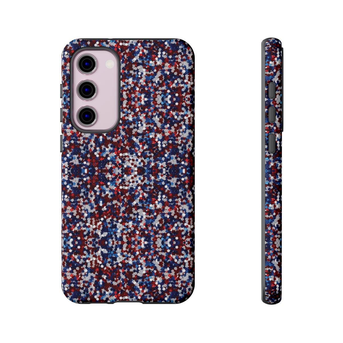Red White Blue Glitter Tough Case