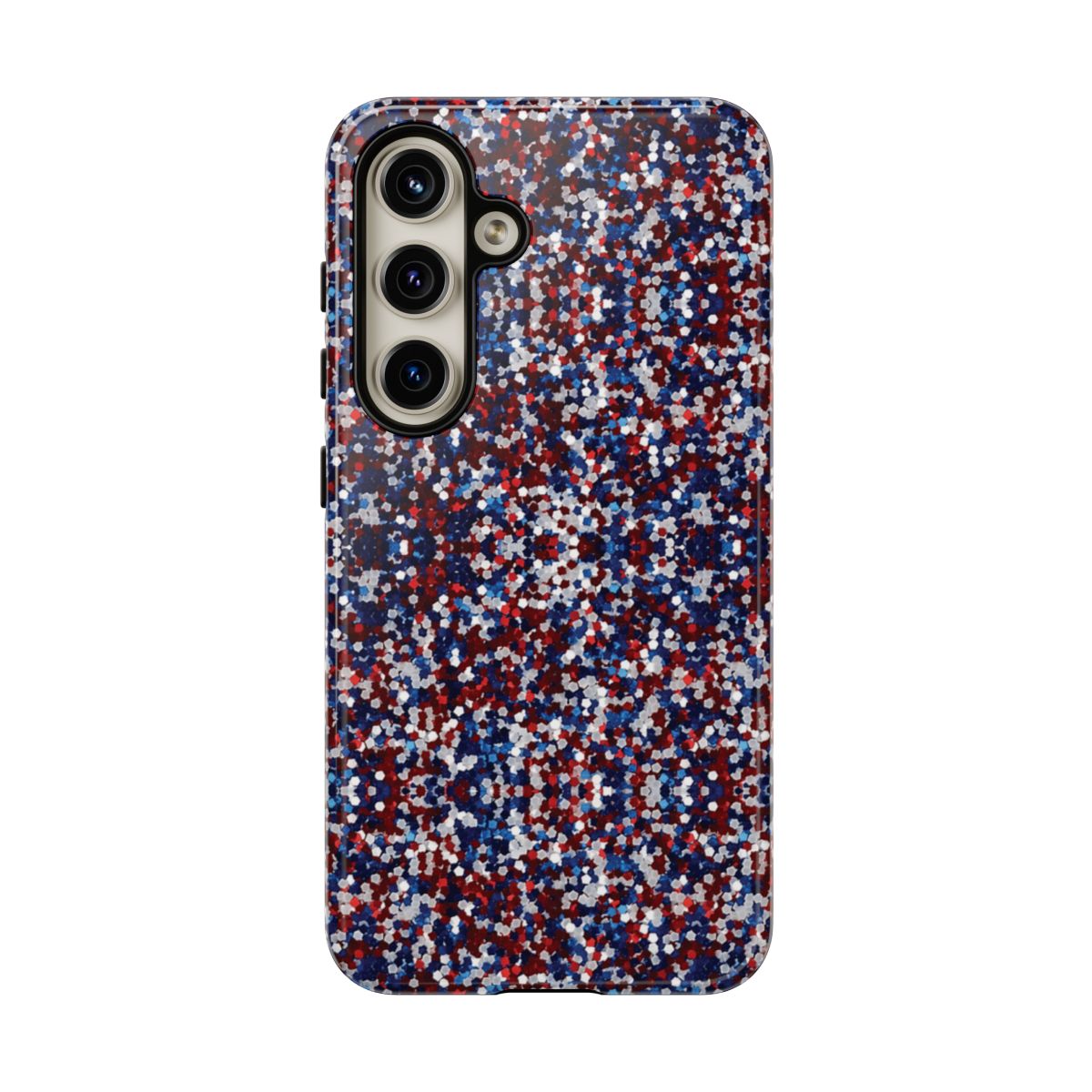 Red White Blue Glitter Tough Case