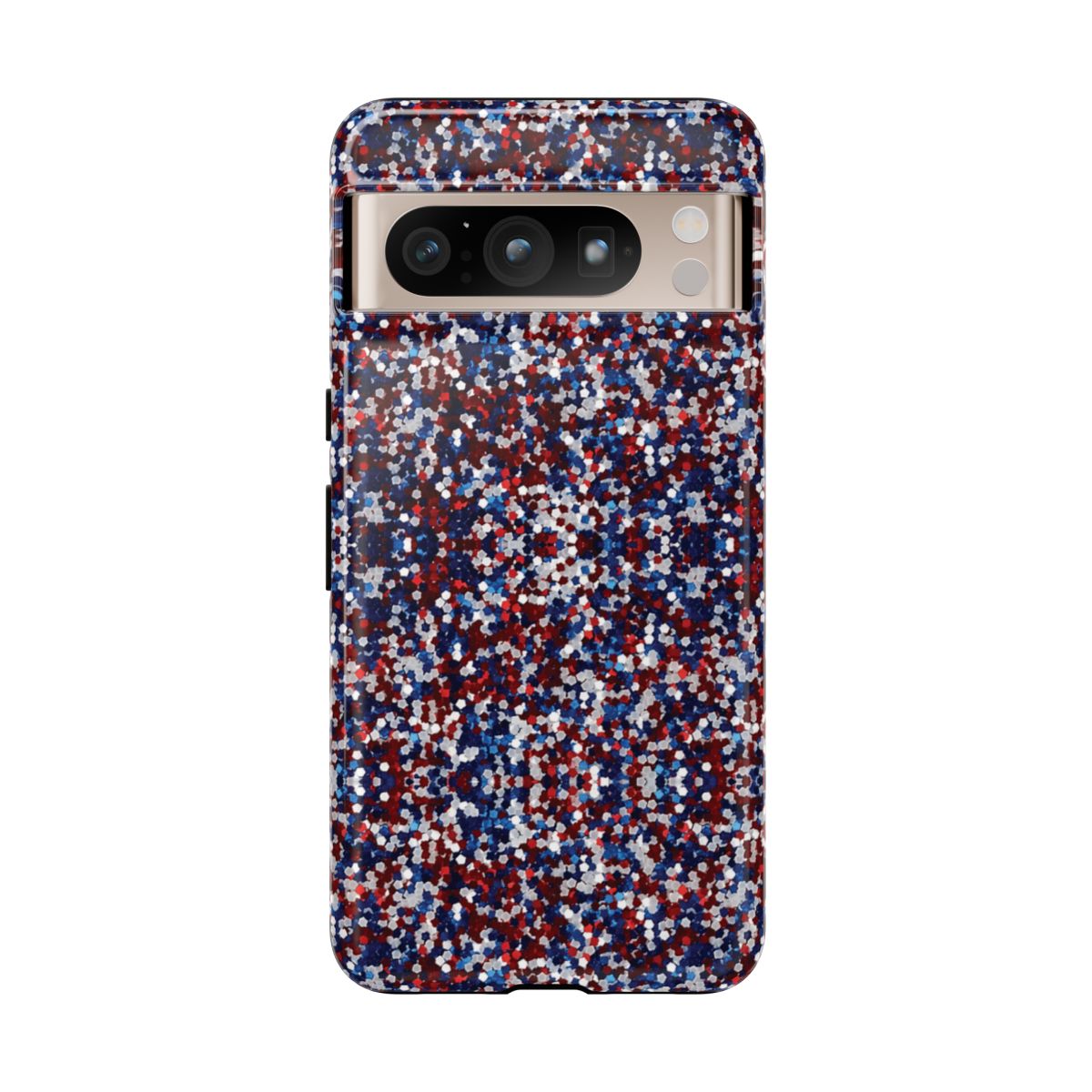 Red White Blue Glitter Tough Case